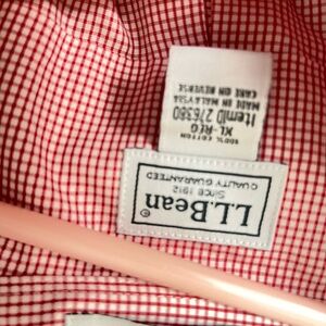 L.L. Bean Red Plaid Shirt